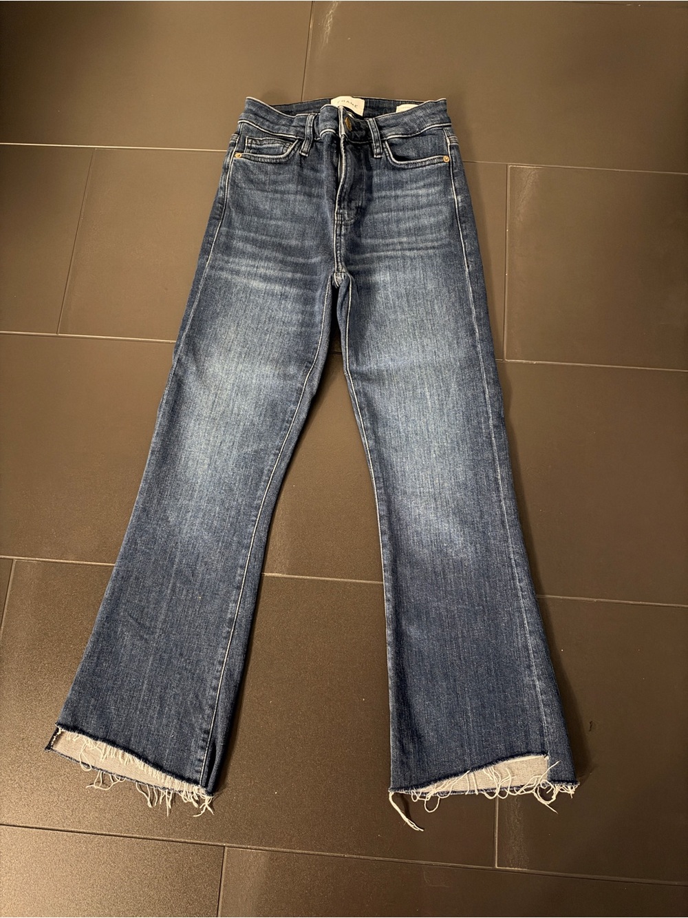 Frame Le Crop Mini Boot Denim Women size 25